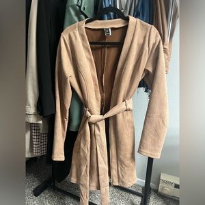 Cute, suede light brown dress/jacket